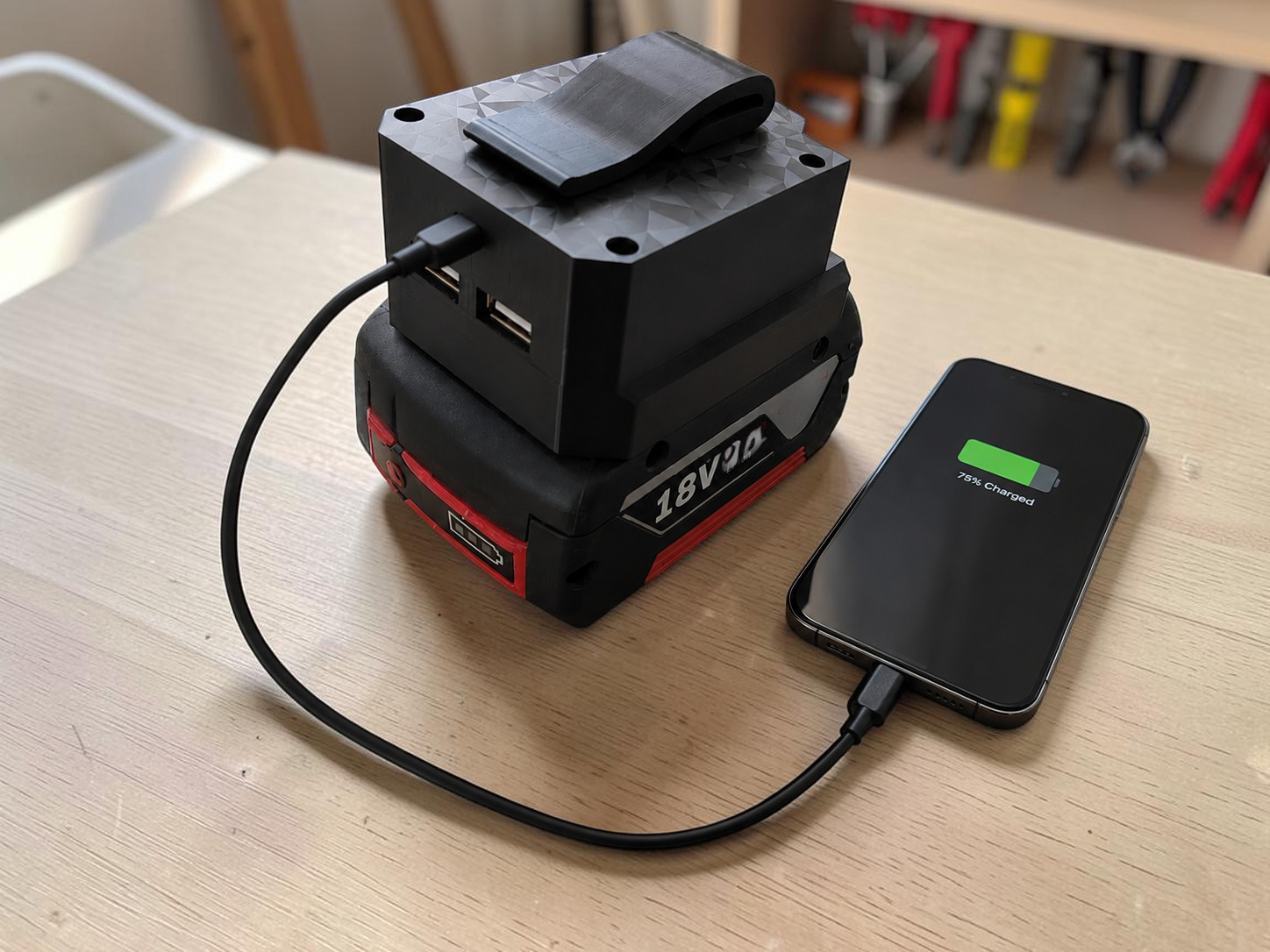 Bosch 18v USB Adapter 65W Brzo Punjenje PowerBank